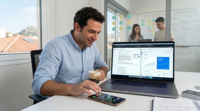 πρώτο αποτέλεσμα στη Google, πρώτος στην κατάταξη Google, πρώτη θέση μηχανές αναζήτησης,